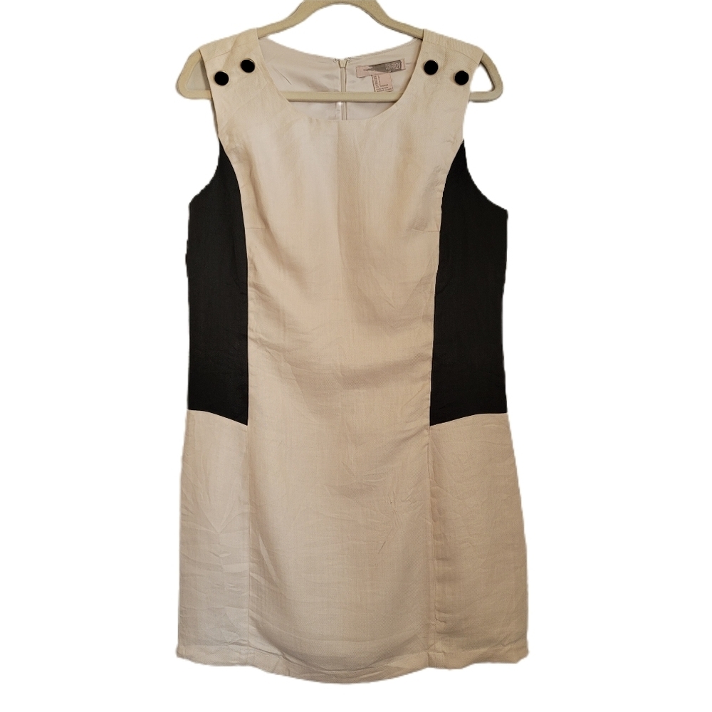 Forever 21  Dress L Large Colorblock Sleeveless Pencil 